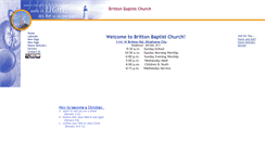 Desktop Screenshot of brittonbaptist.org