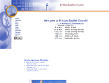 Tablet Screenshot of brittonbaptist.org